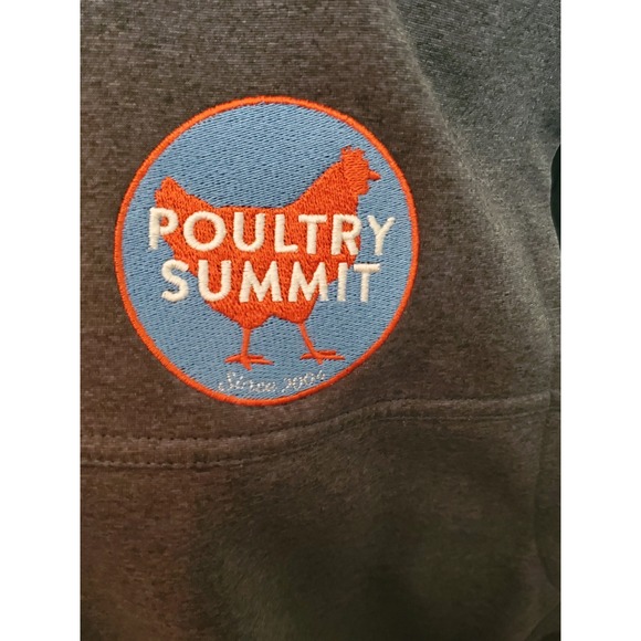 The North Face Mens XXL Full Zip Vest Poultry Summit Badge Gray Vest - Picture 4 of 6